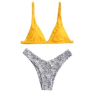 Leopard High Cut Bikini Set